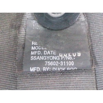 Recambio de cinturon seguridad trasero derecho para ssangyong actyon i 200 xdi 4wd referencia OEM IAM 7560231100  