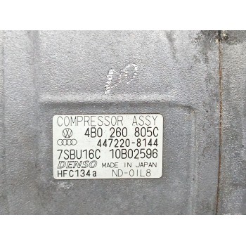 Recambio de compresor aire acondicionado para volkswagen passat berlina (3b2) 1.9 tdi referencia OEM IAM 4B0260805C  