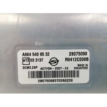 Recambio de centralita motor uce para ssangyong actyon 2.0 td cat referencia OEM IAM A6645406532 28075098 