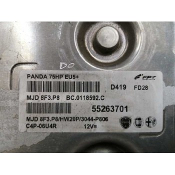 Recambio de centralita motor uce para fiat panda (319) 1.3 16v m-jet cat referencia OEM IAM 55263701  