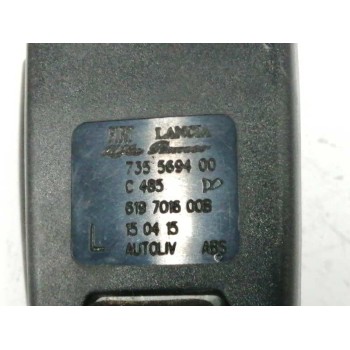 Recambio de enganche cinturon izquierdo para fiat panda (319) 1.3 16v m-jet cat referencia OEM IAM 735569400 TRASERO 