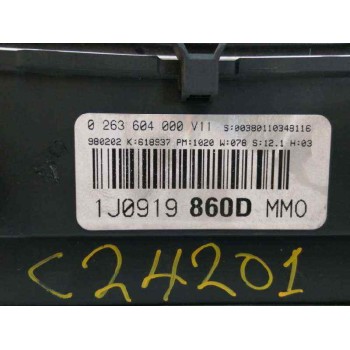 Recambio de cuadro instrumentos para volkswagen golf iv berlina (1j1) 1.6 referencia OEM IAM 1J0919860D 0263604000 