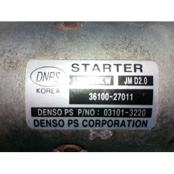 Recambio de motor arranque para hyundai sonata (nf) comfort referencia OEM IAM 3610027011  