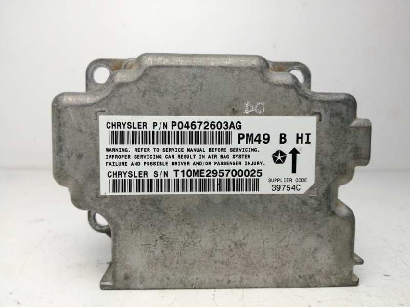 Recambio de centralita airbag para dodge caliber 2.0 16v crd cat referencia OEM IAM 04672603AG P04672603AG 39754AC