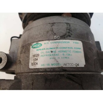 Recambio de compresor aire acondicionado para hyundai lantra familiar (rd) 2.0 gls referencia OEM IAM AKTCC04 AKTCC 