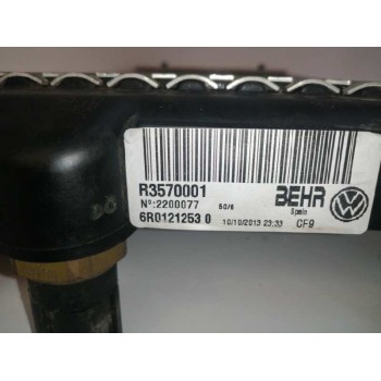 Recambio de radiador agua para volkswagen polo (6r1) advance referencia OEM IAM 6R01212530  
