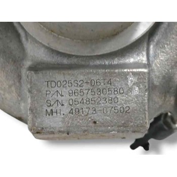 Recambio de turbocompresor para peugeot 307 (s1) 1.6 16v hdi referencia OEM IAM 9657530580 TD025S206T4 