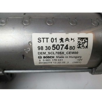 Recambio de motor arranque para opel crossland x 1.2 referencia OEM IAM 9830507480 0001179031 