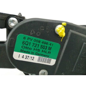 Recambio de potenciometro pedal para volkswagen polo (6r1) 1.6 tdi referencia OEM IAM 6Q1721503M 6PV00849641 