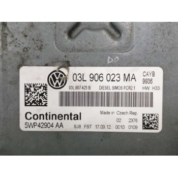 Recambio de centralita motor uce para volkswagen polo (6r1) 1.6 tdi referencia OEM IAM 03L906023MA 5WP42904AA 