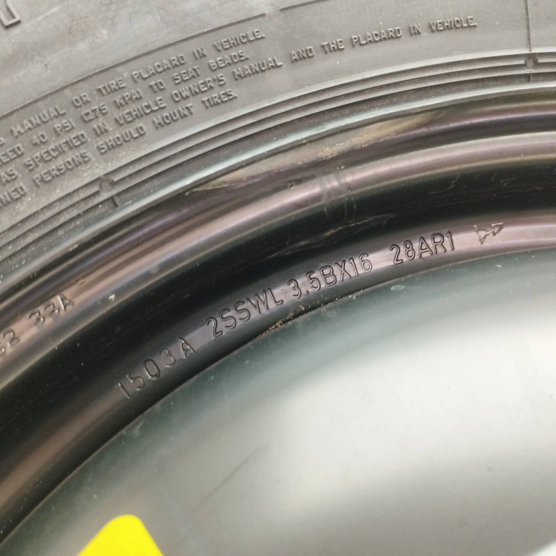 NEUMATICO REPUESTO 3 5BX16 ET32 5H 5X105