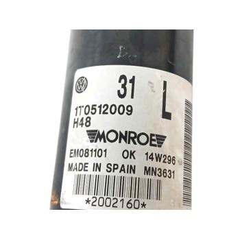 Recambio de amortiguador trasero izquierdo para volkswagen touran (1t3) 1.6 tdi referencia OEM IAM 1T0512009  