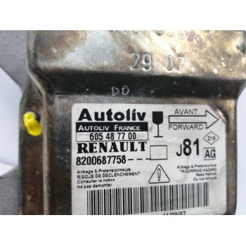 Recambio de centralita airbag para renault espace iv (jk0) 2.0 dci diesel cat referencia OEM IAM 8200687758 605487700 