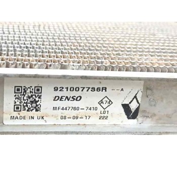 Recambio de condensador / radiador aire acondicionado para renault zoe (bfm_) zoe referencia OEM IAM 921007736R MF4477607410 