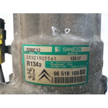 Recambio de compresor aire acondicionado para citroën c4 berlina 1.6 16v cat (nfu / tu5jp4) referencia OEM IAM 9651910980 1351F 