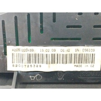 Recambio de cuadro instrumentos para renault twingo dynamique referencia OEM IAM 8200725329 A2C53220459 