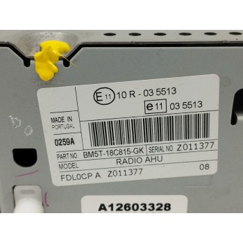 Recambio de sistema audio / radio cd para ford focus iii 1.6 tdci referencia OEM IAM BM5T18C815GK  