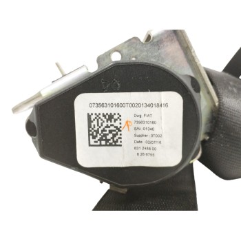 Recambio de cinturon seguridad trasero derecho para fiat tipo sedán (356_, 357_) 1.4 (356sxa1b) referencia OEM IAM 07356310160  