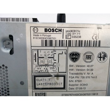 Recambio de sistema audio / radio cd para lancia ypsilon (402) 1.3 jtd 16v referencia OEM IAM 7642324316  