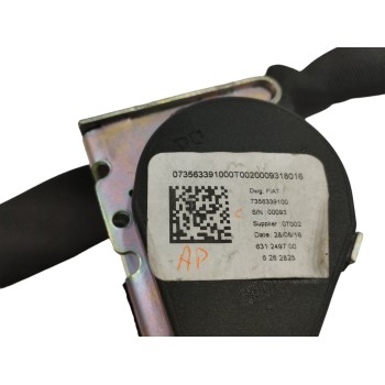 Recambio de cinturon seguridad trasero central para fiat tipo sedán (356_, 357_) 1.4 (356sxa1b) referencia OEM IAM 07356339100  