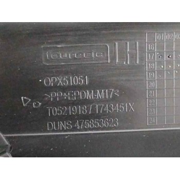 Recambio de guarnecido puerta delantera izquierda para citroën c3 aircross 1.2 12v e-thp / puretech referencia OEM IAM T0521918 