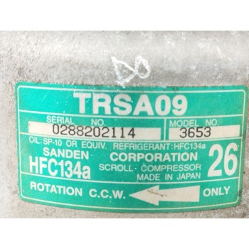Recambio de compresor aire acondicionado para honda civic berlina 3 (ep1/2) 1.4 referencia OEM IAM 3656 TRSA09 