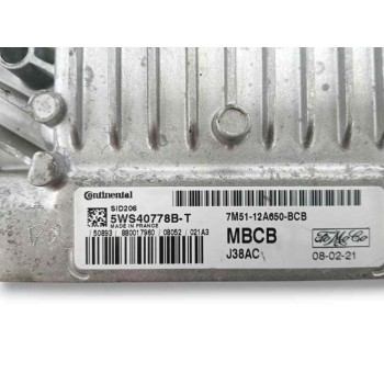 Recambio de centralita motor uce para ford focus lim. (cb4) 1.8 tdci turbodiesel cat referencia OEM IAM 5WS40778BT 7M5112A650BCB