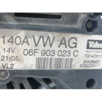 Recambio de alternador para seat toledo (5p2) 1.9 tdi referencia OEM IAM 06F903023F 140A 0124525091