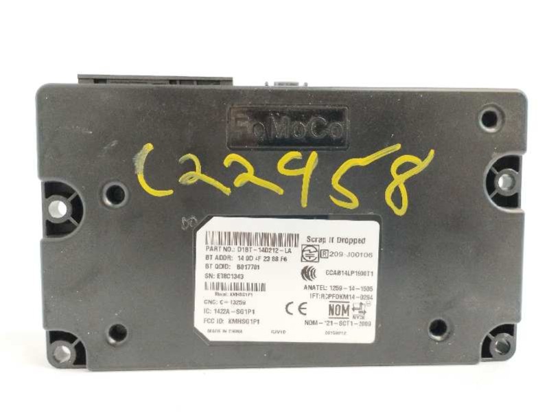 Recambio de modulo electronico para ford tourneo courier (c4a) 1.5 tdci cat referencia OEM IAM D1BT14D212LA  