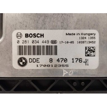 Recambio de centralita motor uce para bmw serie 3 gran turismo (f34) 2.0 16v turbodiesel referencia OEM IAM 8470176 0281034449 