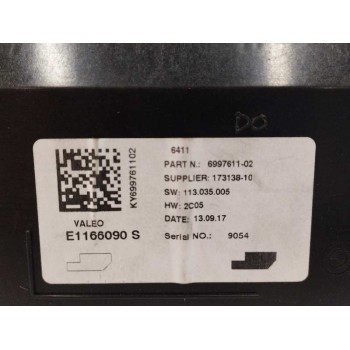 Recambio de modulo electronico para bmw serie 3 gran turismo (f34) 2.0 16v turbodiesel referencia OEM IAM 64116997611 E1166090S 