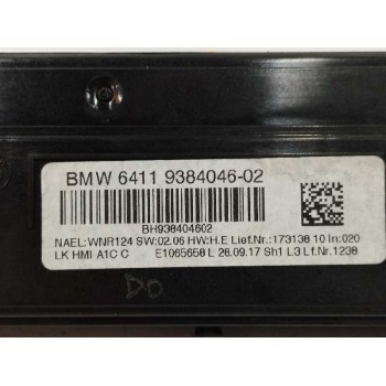 Recambio de mando climatizador para bmw serie 3 gran turismo (f34) 2.0 16v turbodiesel referencia OEM IAM 64119384046  
