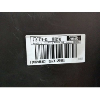 Recambio de paragolpes trasero para bmw serie 3 gran turismo (f34) 2.0 16v turbodiesel referencia OEM IAM 51127416072 OBSERVAR F