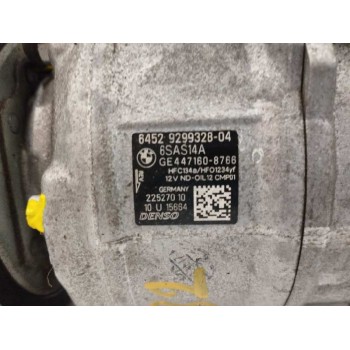 Recambio de compresor aire acondicionado para bmw serie 3 gran turismo (f34) 2.0 16v turbodiesel referencia OEM IAM 64529299328 