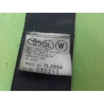 Recambio de cinturon seguridad trasero izquierdo para toyota corolla verso (r1) 2.2 d-4d luna referencia OEM IAM 7L2550 TERCERA 