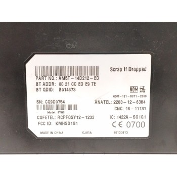 Recambio de modulo electronico para ford fiesta (ccn) 1.5 tdci cat referencia OEM IAM AM5T14D212ED  