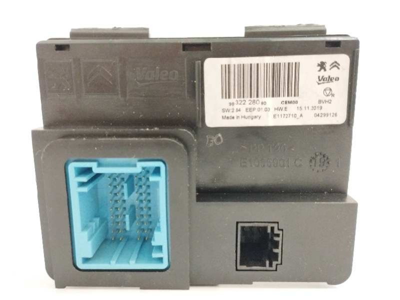 Recambio de modulo electronico para peugeot rifter 1.5 blue-hdi fap referencia OEM IAM 9832228080 Recambio de modulo electronico para peugeot rifter 1.5 blue-hdi fap referencia OEM IAM 9832228080