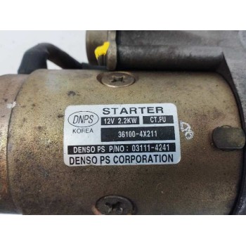 Recambio de motor arranque para hyundai terracan (hp) 2.9 crdi cat referencia OEM IAM 361004X211  