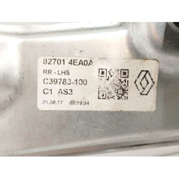 Recambio de elevalunas trasero izquierdo para renault kadjar 1.6 dci diesel fap energy referencia OEM IAM 82701AEA0A C39783100 