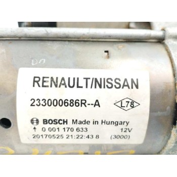 Recambio de motor arranque para renault kadjar 1.6 dci diesel fap energy referencia OEM IAM 233000686R 0001170633 