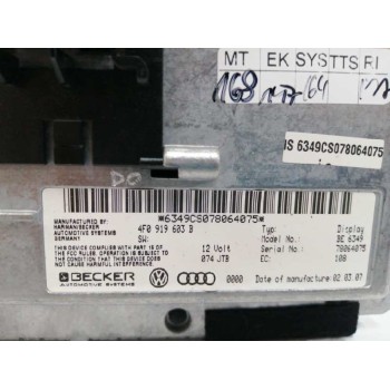 Recambio de pantalla multifuncion para audi a6 avant (4f5) 3.2 v6 24v fsi referencia OEM IAM 4F0919603B  