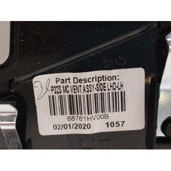 Recambio de rejilla aireadora para nissan qashqai ii (j11, j11_) 1.5 dci referencia OEM IAM 68761HV00B IZQUIERDA 