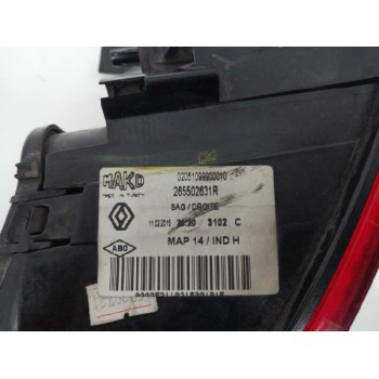 Recambio de piloto trasero derecho para renault clio iv 1.5 dci diesel fap referencia OEM IAM 265502631R SOPORTE UN POCO ROTO, N