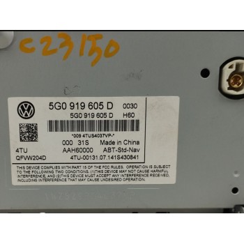 Recambio de pantalla multifuncion para volkswagen touran (5t1) 1.6 16v tdi dpf referencia OEM IAM 3G0919605D  