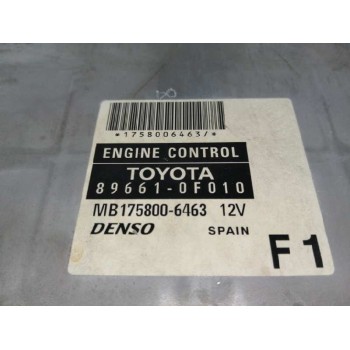 Recambio de centralita motor uce para toyota corolla verso (r1) 2.0 turbodiesel cat referencia OEM IAM 896610F010 MB1758006463 