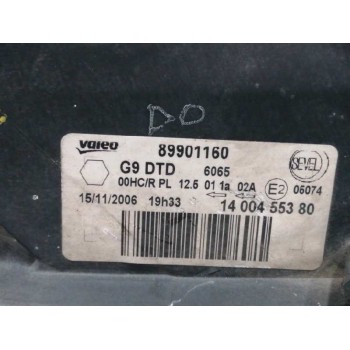 Recambio de faro derecho para fiat scudo combi (272) 2.0 jtdm referencia OEM IAM 1400455380 89901160 