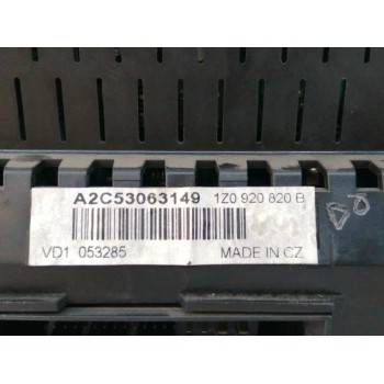Recambio de cuadro instrumentos para skoda octavia berlina (1z3) 2.0 16v fsi referencia OEM IAM 1Z0920820B A2C53063149 