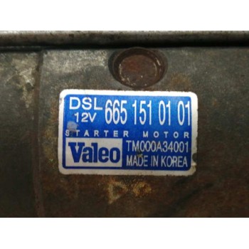 Recambio de motor arranque para ssangyong kyron 2.0 referencia OEM IAM 6651510101 TM000A34001 