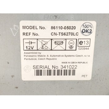 Recambio de pantalla multifuncion para toyota avensis berlina (t25) 2.0 16v cat referencia OEM IAM 8611005020 CNTS6270LC 