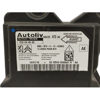 Recambio de centralita airbag para citroën c4 picasso 1.6 blue-hdi fap referencia OEM IAM 9807547380 620644600 